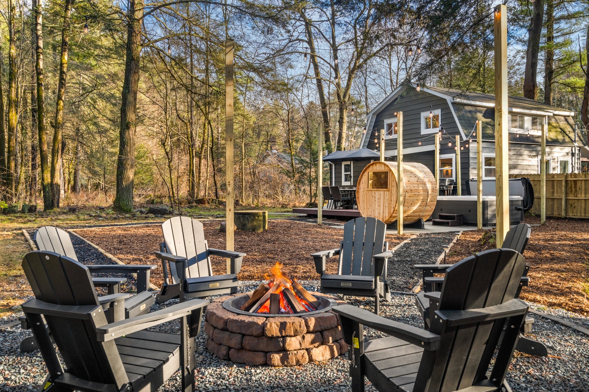 Airbnb Photography: Cozy Cabin Near Lake Naomi Pocono Pines PA