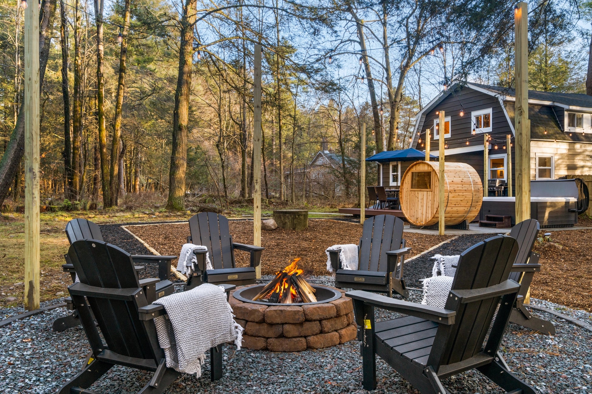 Airbnb Photography: Cozy Cabin Near Lake Naomi Pocono Pines PA