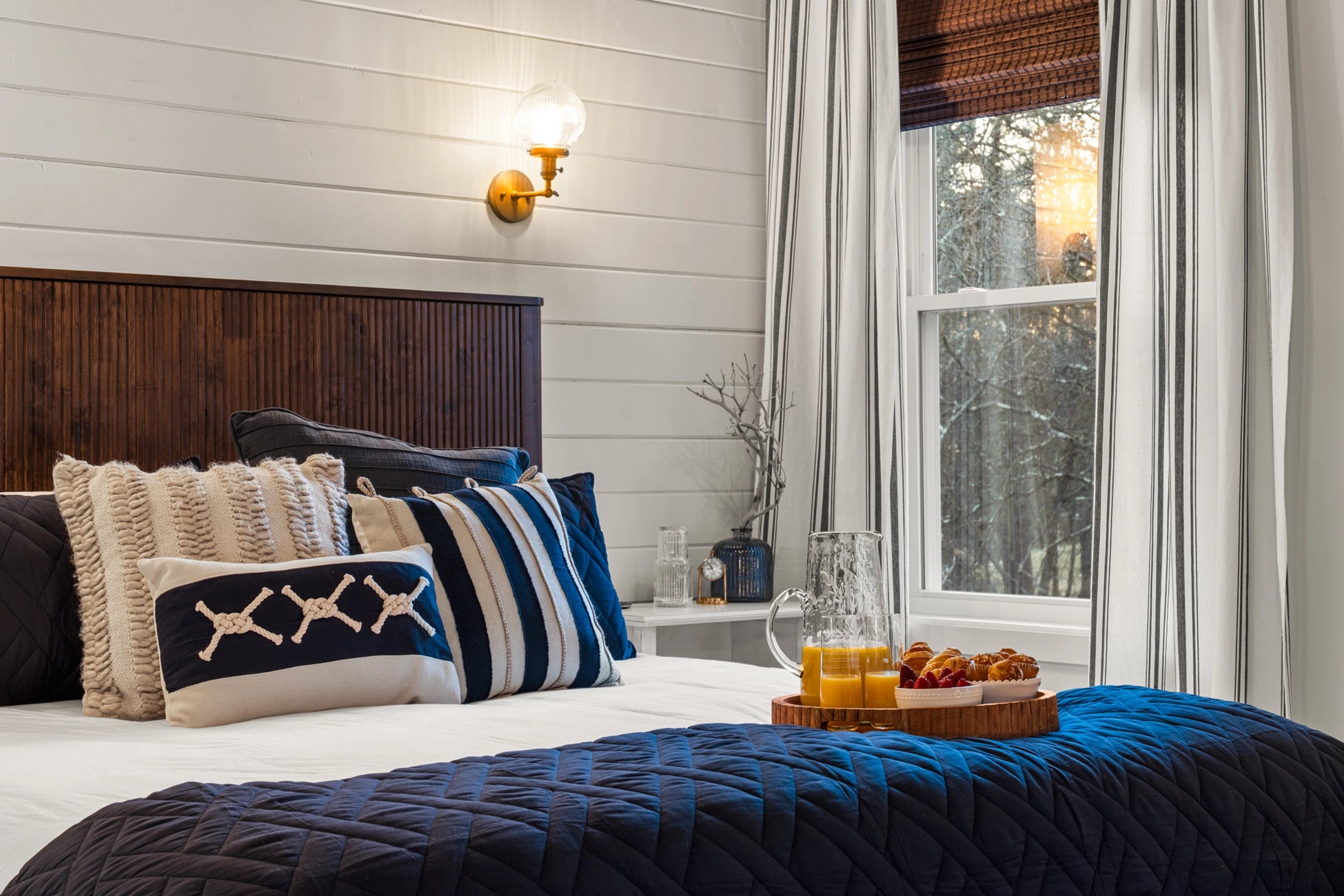 Dark Space Interior Airbnb Photography: Luxury Mountain Retreat in Albrightsville, PA