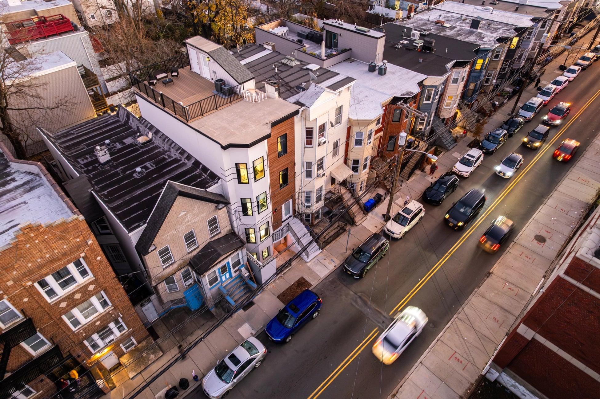 Airbnb Photography: Multi-Unit STR Building With Twilight & Aerial Views in Jersey City NJ