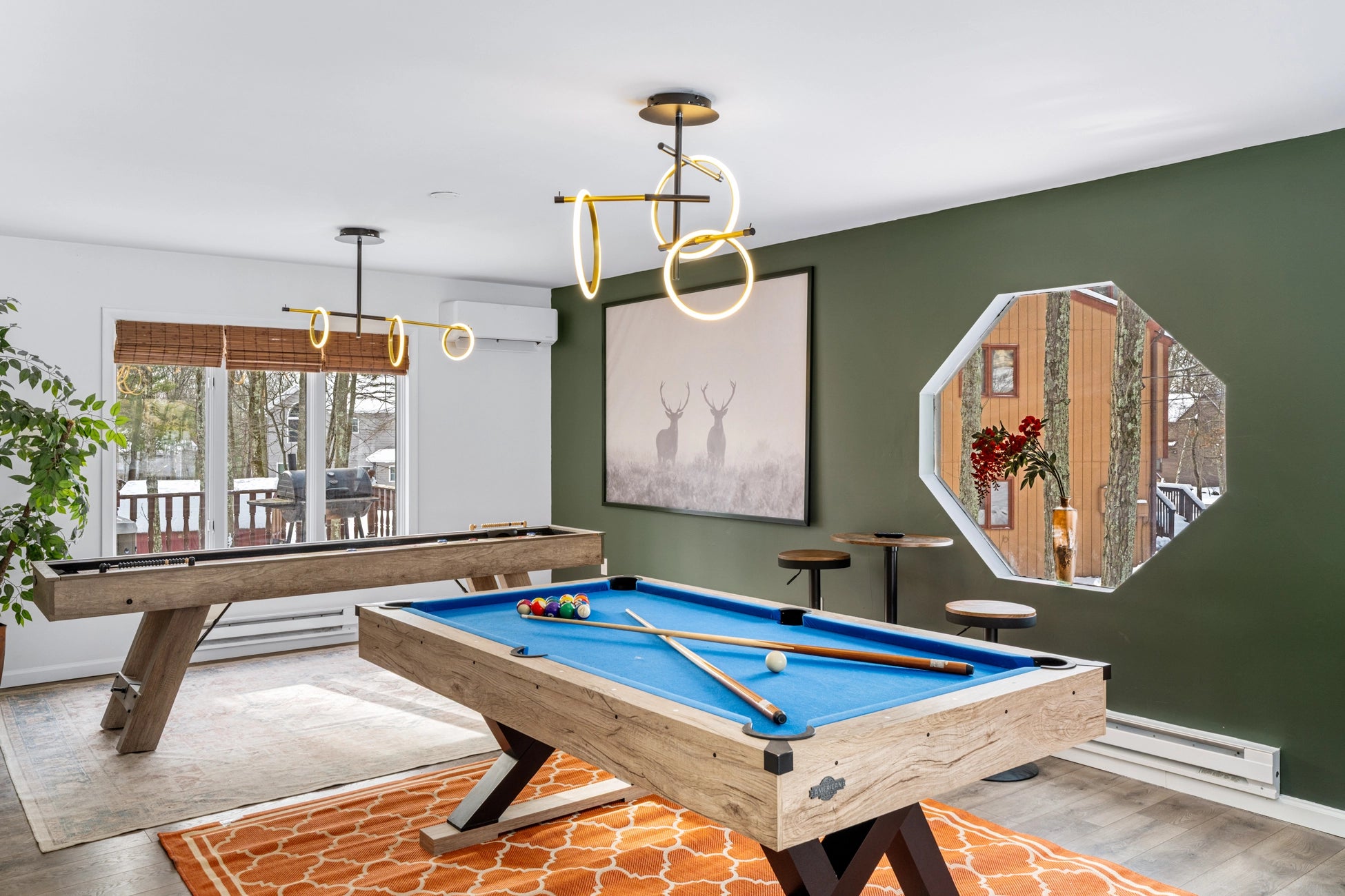 Airbnb Photography: Upscale Poconos Retreat with Twilight and Drone Photography in East Stroudsburg, PA