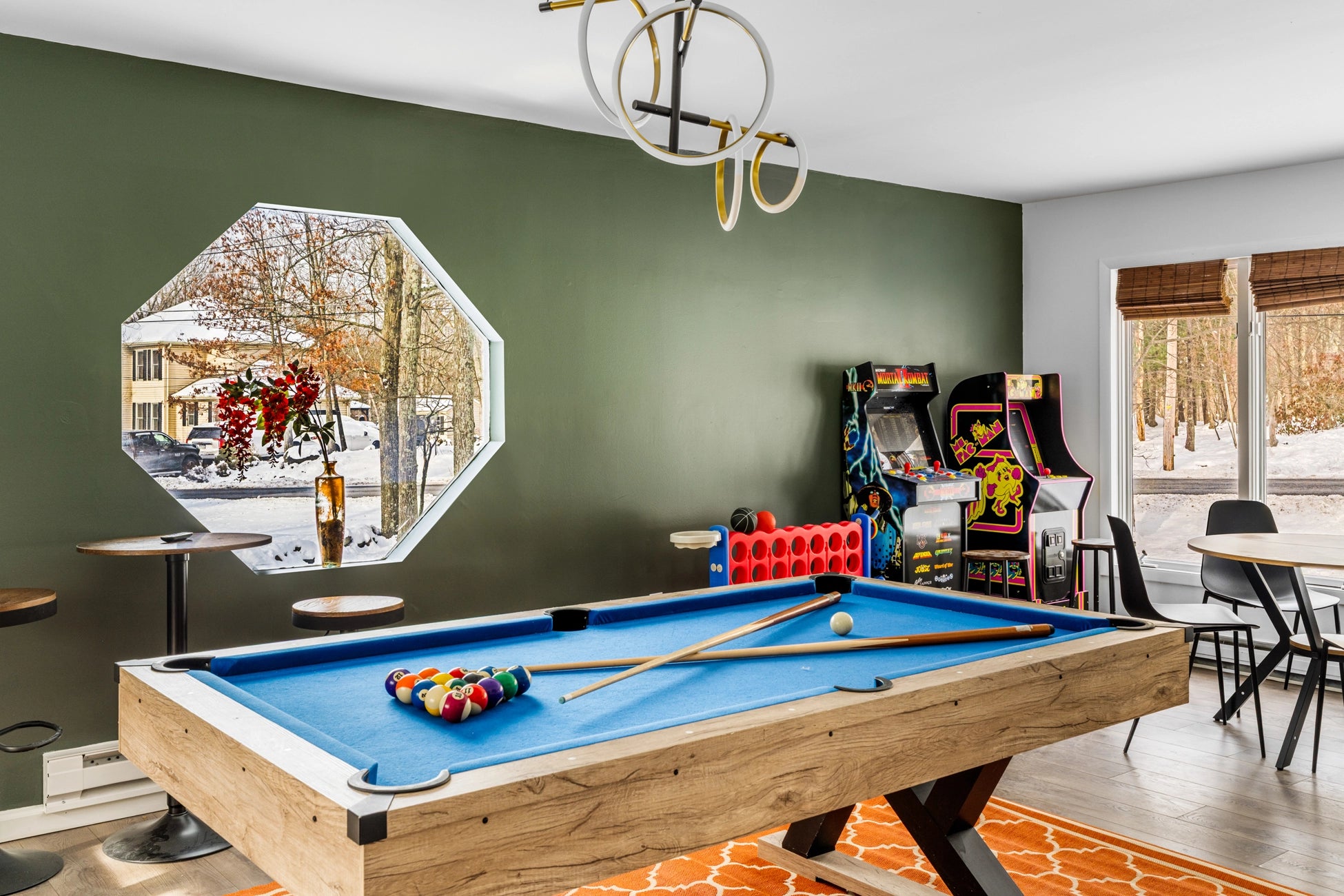 Airbnb Photography: Upscale Poconos Retreat with Twilight and Drone Photography in East Stroudsburg, PA