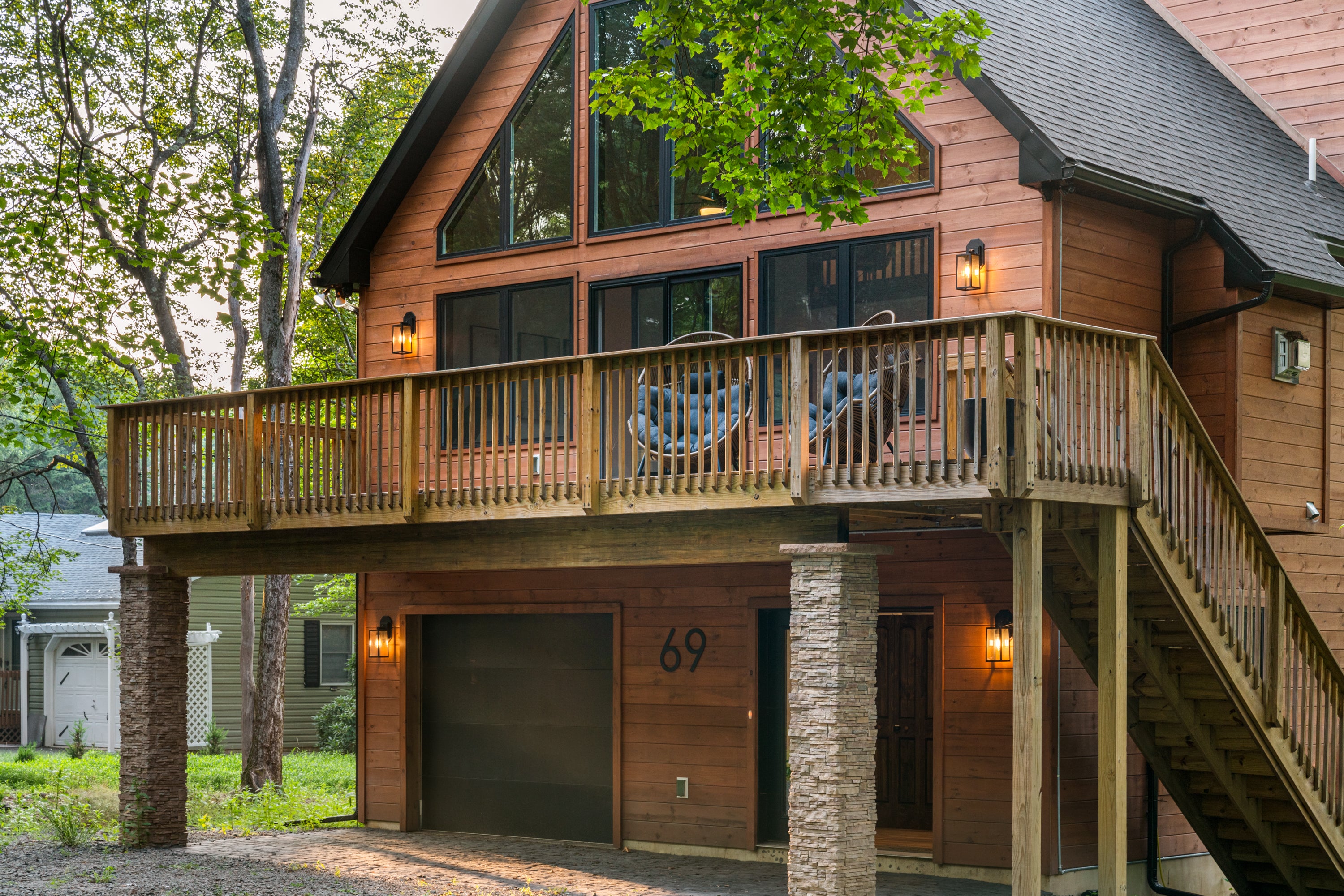 Airbnb Photography: Modern A-Frame Cabin in Albrightsville, PA