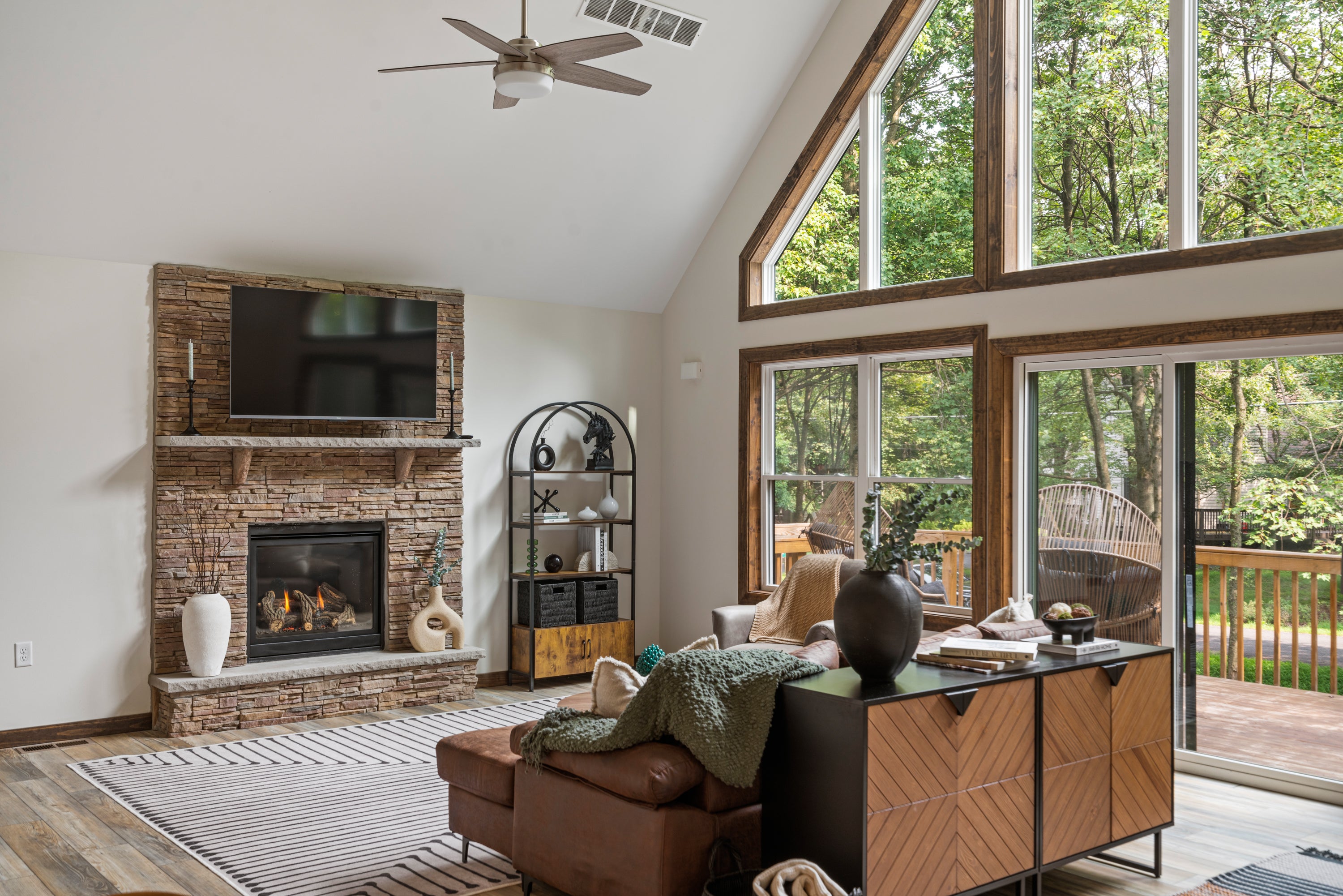 Airbnb Photography: Modern A-Frame Cabin in Albrightsville, PA