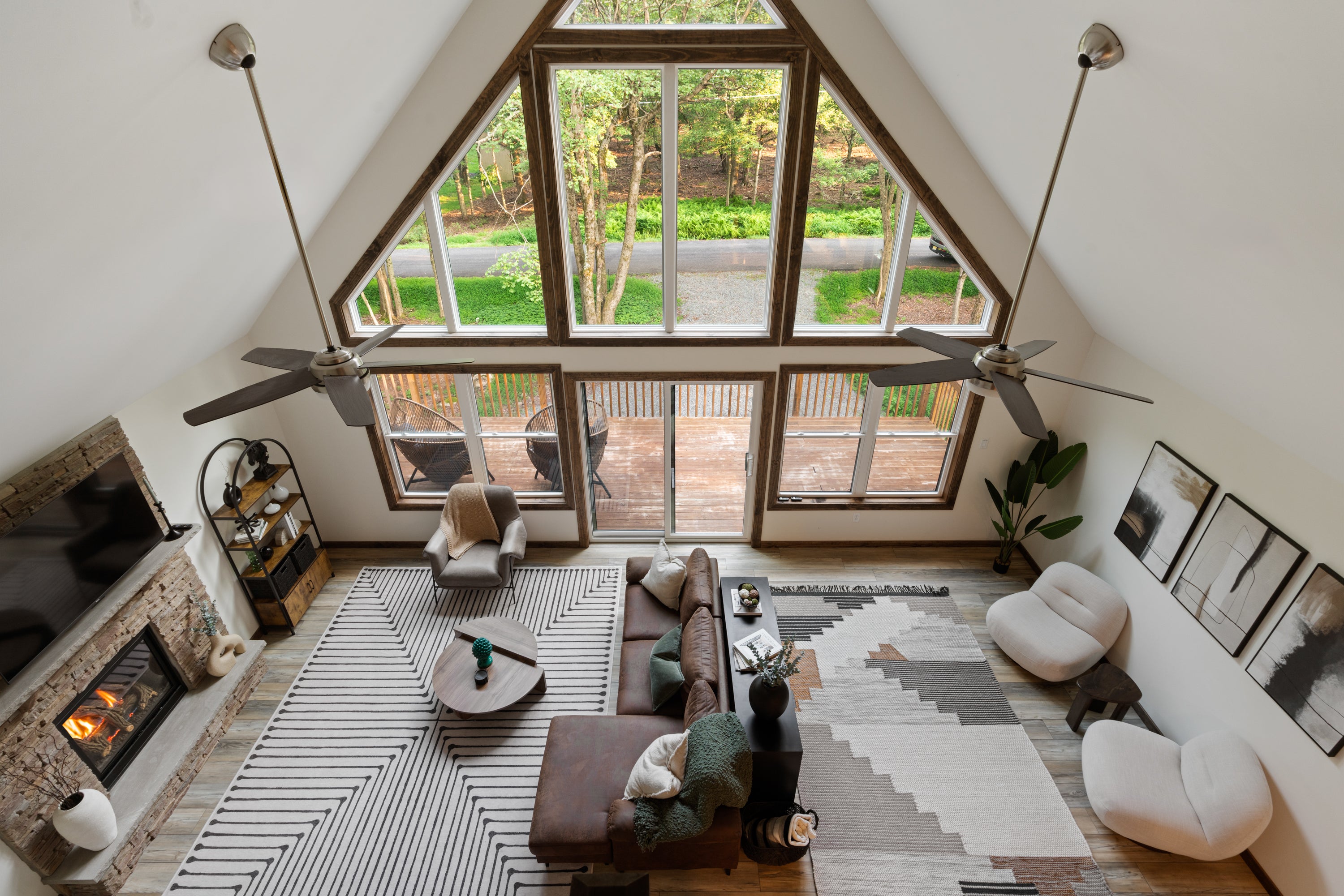Airbnb Photography: Modern A-Frame Cabin in Albrightsville, PA